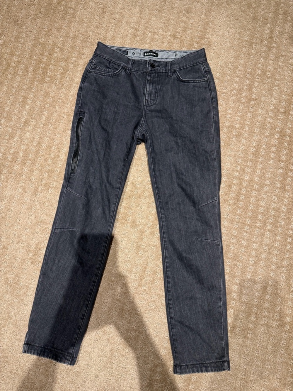 Black Diamond Mission Wool Denim Pants Grey Women 4